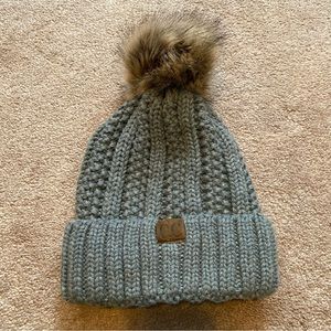 C.C. Knitted Pom Pom Beanie